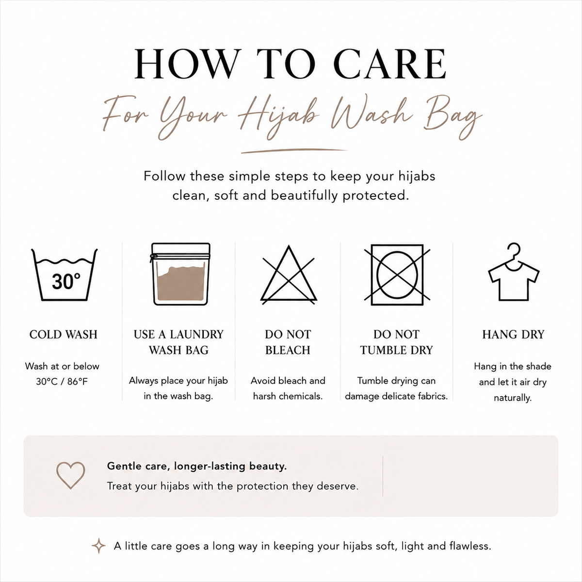 Sac de lavage pour hijab